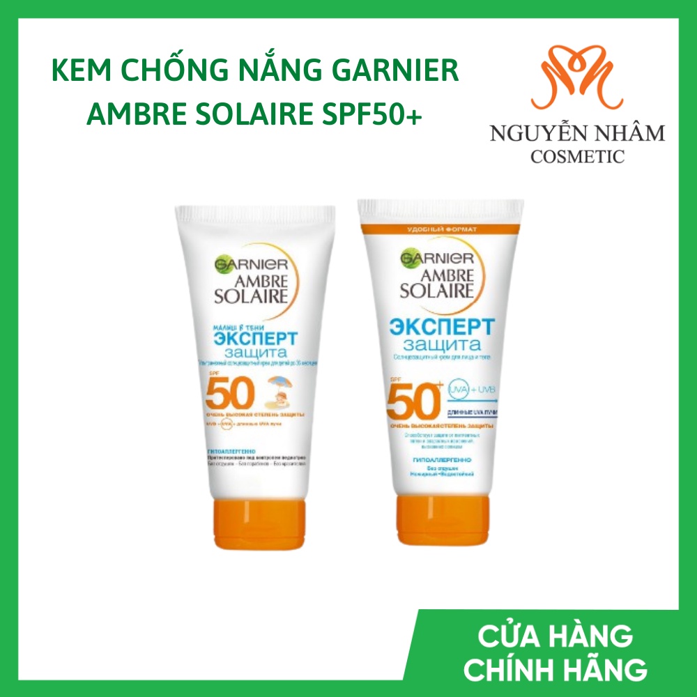 Kem chống nắng Garnier Ambre Solaire SPF 50+ Chống Nước