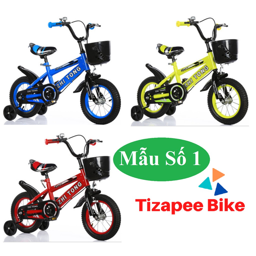 Xe Đạp Trẻ Em Nam Nữ Hàng Cao Cấp ZHI TONG Size 12 14 16 18 inch Dành Cho Trẻ Trên 3 Tuổi