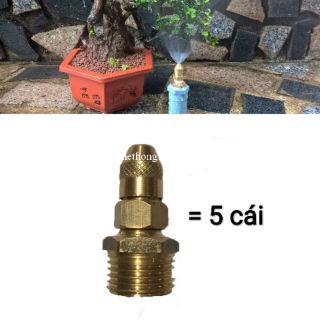 5 chiếc béc đồng phun sương ren 21
