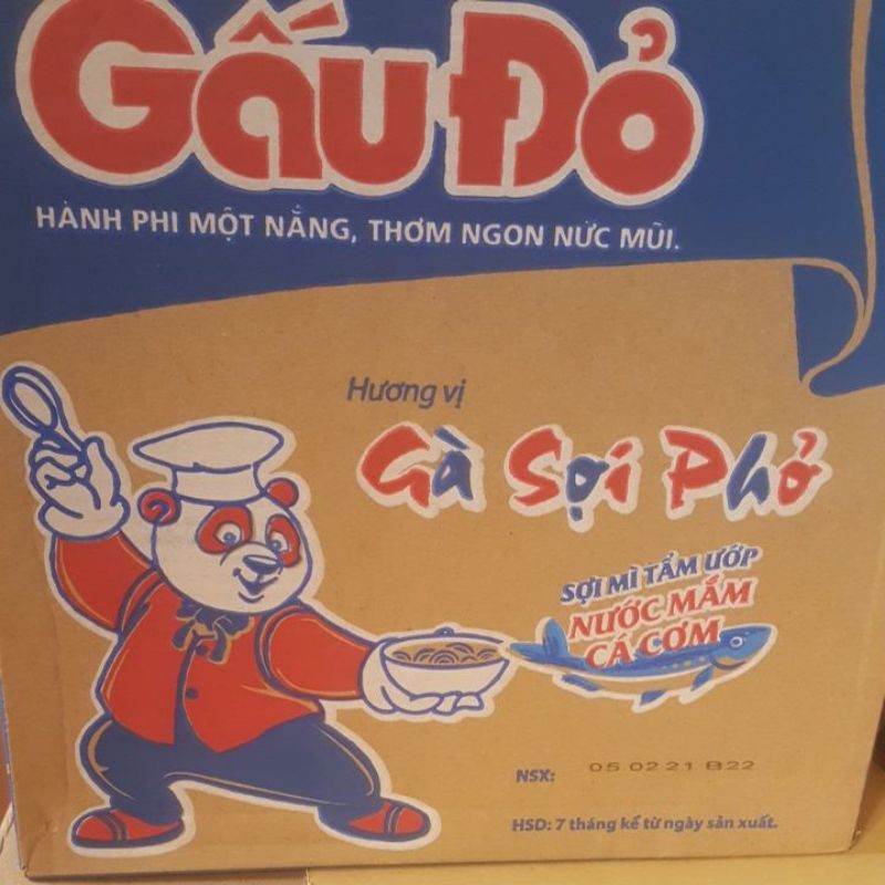 Thùng mì tôm Gấu đỏ 30 gói