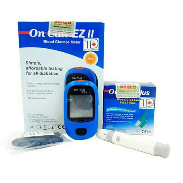 Máy đo tiểu đường On Call EZ ll + TẶNG 25 TEST THỬ