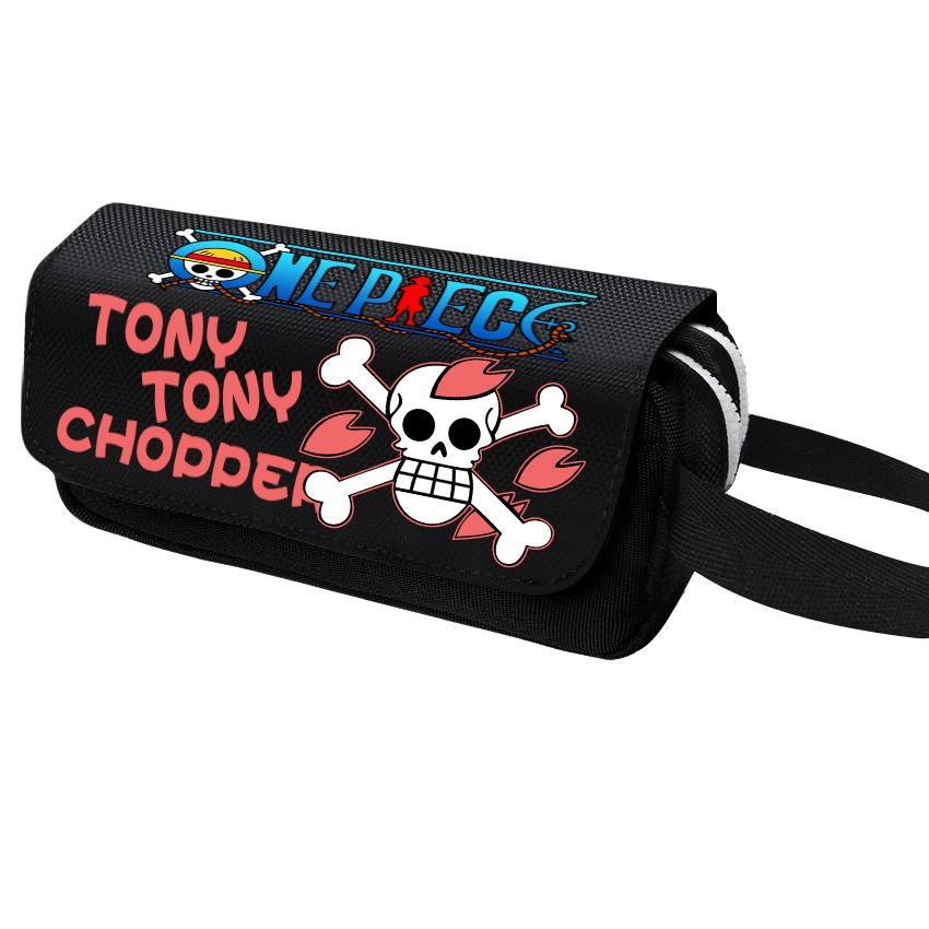 Túi Đựng Bút Bằng Nylon Chống Nước Đa Năng Hình Anime One Piece 2D Monkey Luffy Roronoa Anime