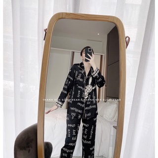 ĐỒ BỘ PYJAMA NỮ LỤA LATIN HÀNG THIẾT KẾ
