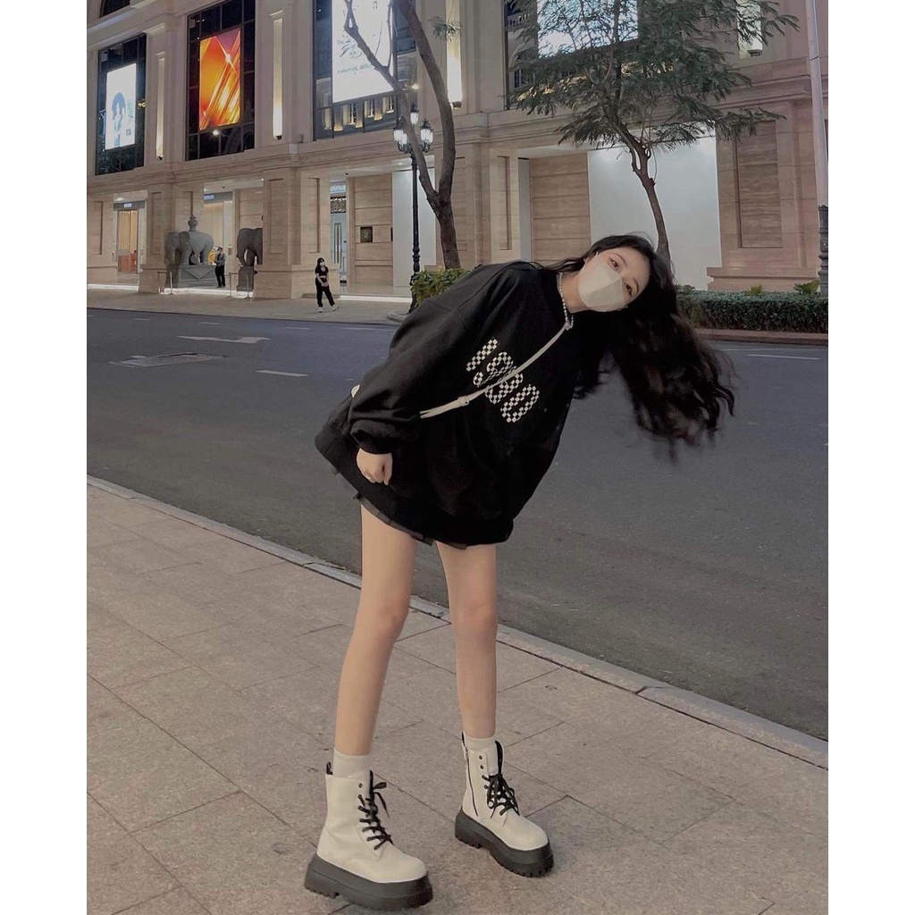 Áo Sweater BLACK 1990 UNISEX Nam Nữ Form Dáng Trơn Rộng Dài Tay Nỉ Bông Dày Dặn Cổ Tròn Giá Rẻ Hàn Quốc Ulzzang | BigBuy360 - bigbuy360.vn