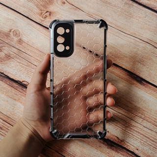 Ốp điện thoại chống rơi họa tiết tổ ong cho Oppo Reno 5 5 pro 4 4g