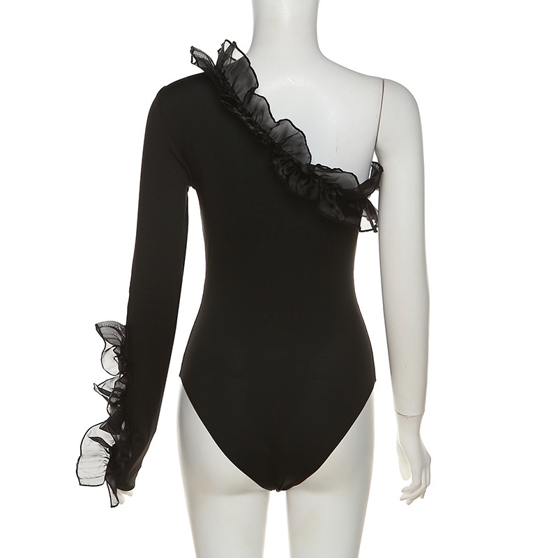 Jumpsuit Tay Dài Thiết Kế Lệch Tà Quyến Rũ