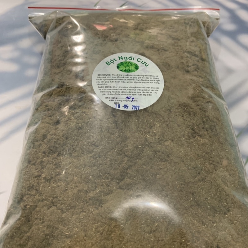 1Kg Bột Ngải Cứu Nguyên Chất Thơm, Sạch