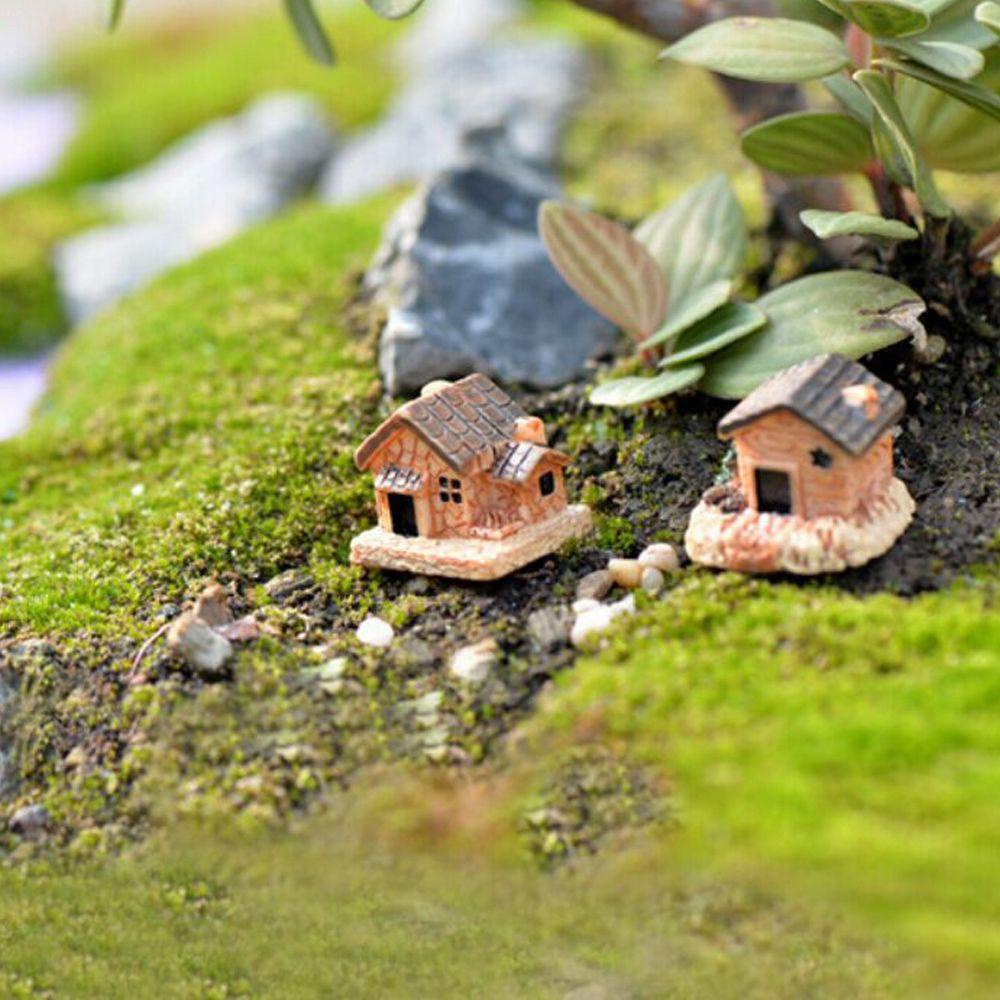Set 5 Mô Hình Ngôi Nhà Mini Trang Trí Tiểu Cảnh DIY