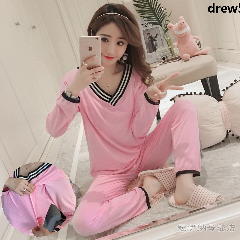 Bộ Đồ Ngủ Thời Trang Tay Dài Form Rộng Thoải Mái | BigBuy360 - bigbuy360.vn