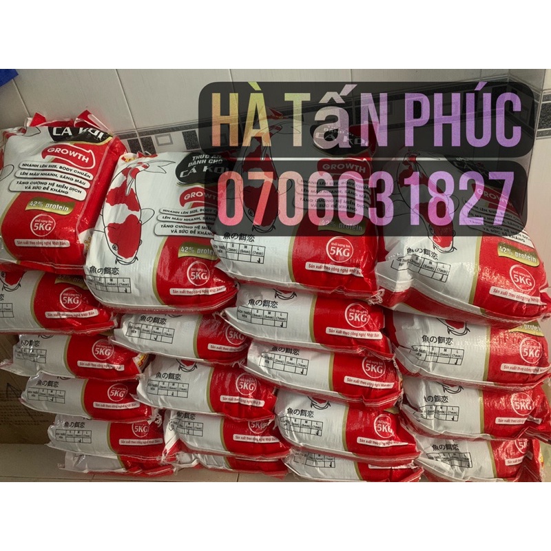 Thức ăn cá Koi KINGFEED bao 5kg giá rẻ tăng trưởng tăng màu