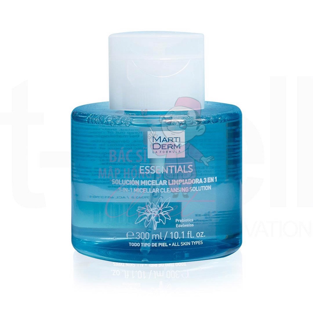 Nước Tẩy Trang Martiderm Essentials Micellar Cleansing Solution 3 In 1 300ml