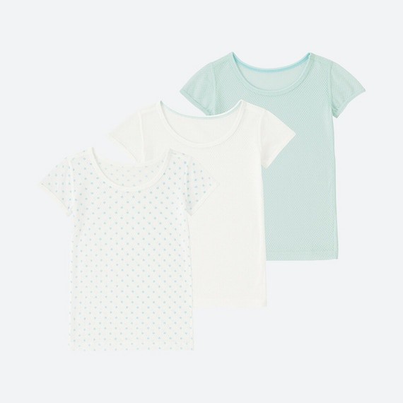 Set 3 áp cộc tay chất lỗ Uniqlo Chính Hãng - Xách tay Nhật Mã 194080