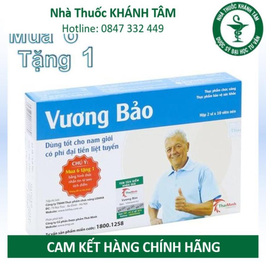 ! [COMBO] 7 hộp Vương Bảo 20 viên (đã cào tem) - Phì đại tuyến tiền liệt ! !