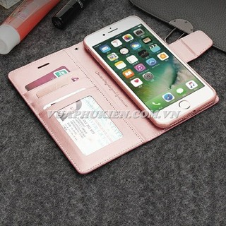 Bao da HanMan cho Oppo Reno 4 Pro 4G, Reno 4 4G, Reno 2F, Reno 2Z, Reno 3 dạng ví có ngăn đựng thẻ và tiền, quai gập