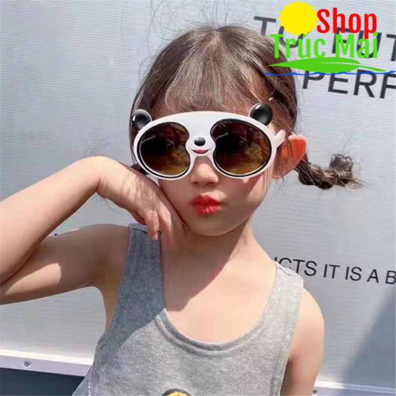 Kính Mát Phân Cực Chống Tia UV400 hoa lá panda phim hoạt hình đẹp tươi Cho Bé