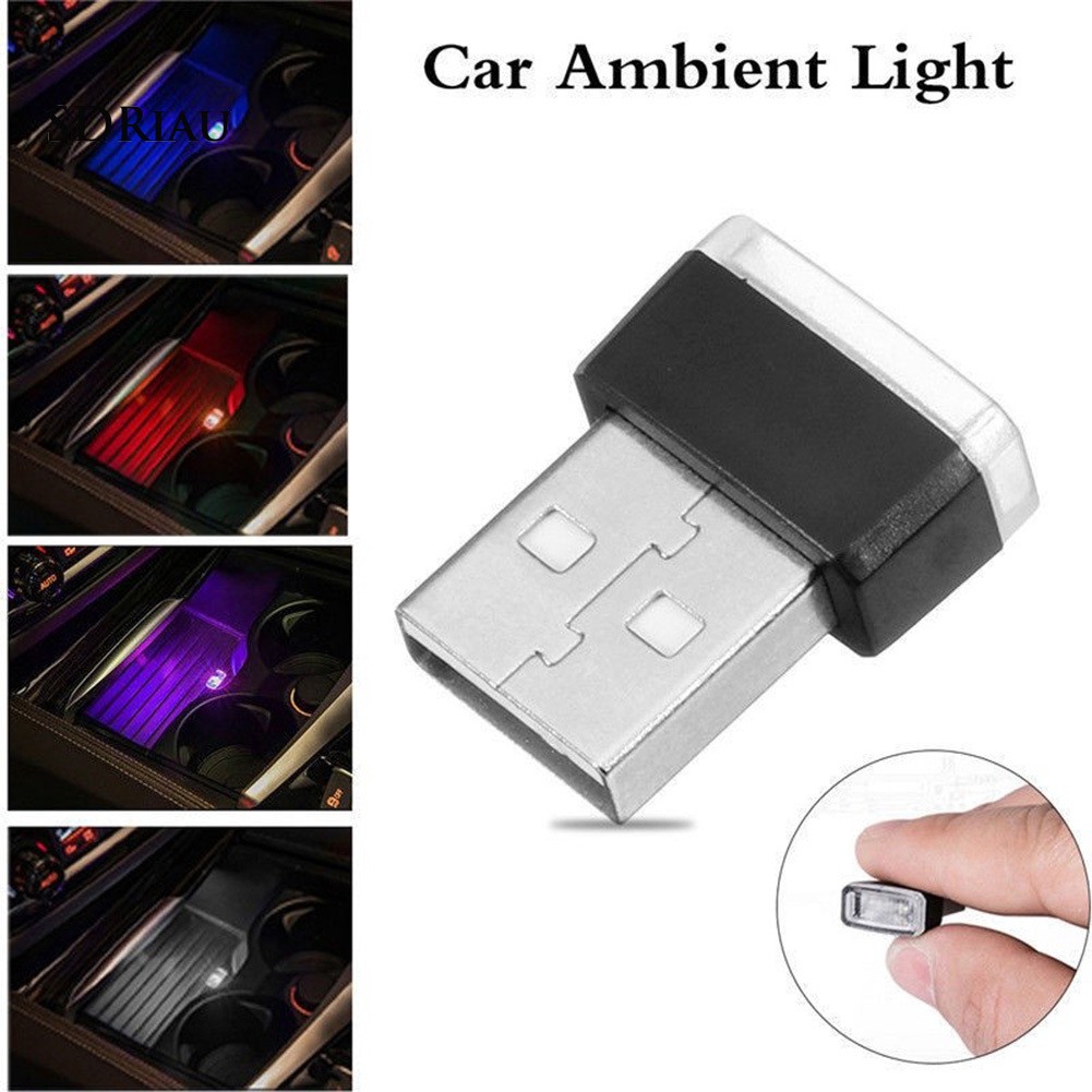 Đèn LED USB nhỏ gọn dùng để trang trí nội thất xe ô tô