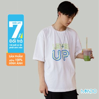 Áo Phông Nam - Áo Thun Nam Level Up  Phong Cách Hàn Quốc Thời Trang Nam MANDO - PDN055