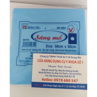 Săng mổ bảo thạch 50x50 cm có lỗ