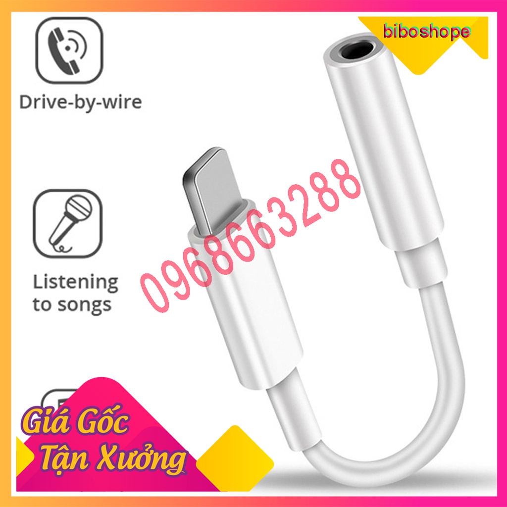🔥Free ship🔥 Dây cáp chuyển đổi âm thành tai nghe 3.5mm dành cho IPhon Bảo 12 tháng 🔥Free ship🔥