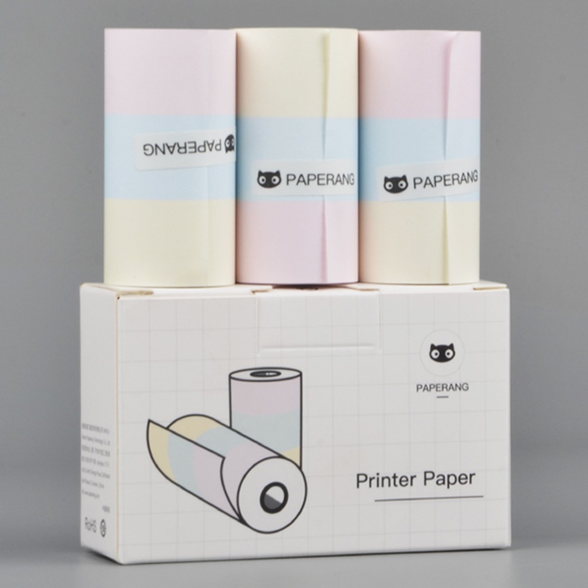 Hộp 3 cuộn giấy in nhiệt Paperang các loại dành cho máy in mini Paperang P1, P2 - Hàng chính hãng 100%