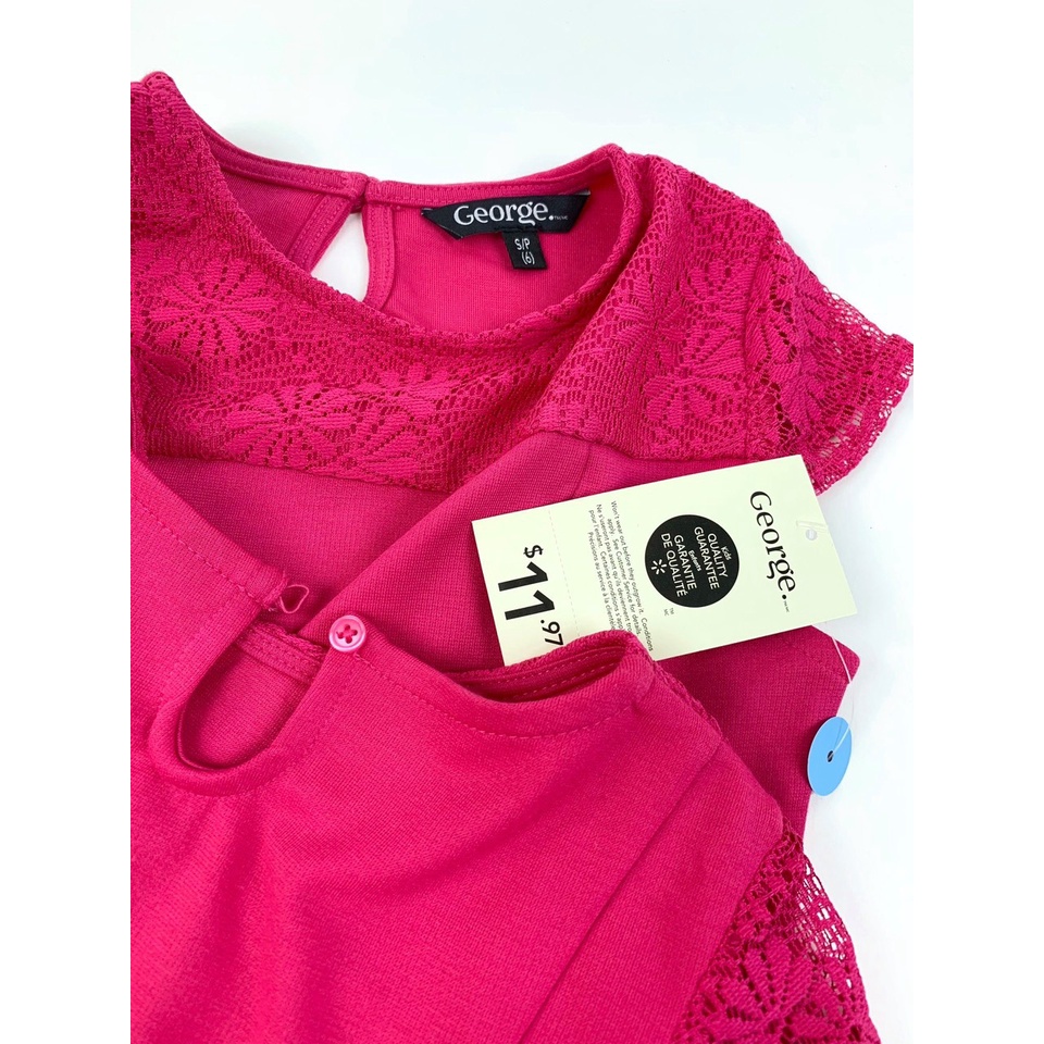 Đầm bé gái váy ren thun hàng xuất chất liệu jersey dày dặn phù hợp dự tiệc, đi chơi