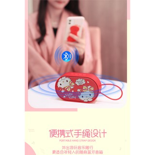 Loa Bluetooth Không Dây Hình Hello Kitty Dễ Thương