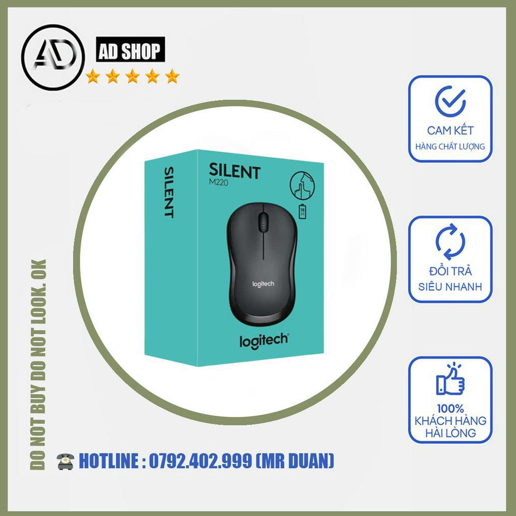 Chuột Không Dây Logitech M220 Không Tiếng Động- Có Công Tắc On/Off - Độ Nhạy Cao - Bảo Hành 12
