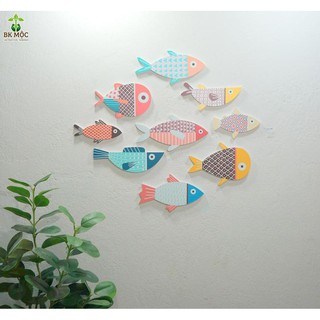 Bộ cá Decor 9 bé cá dán tường siêu đáng yêu Formex 8ly