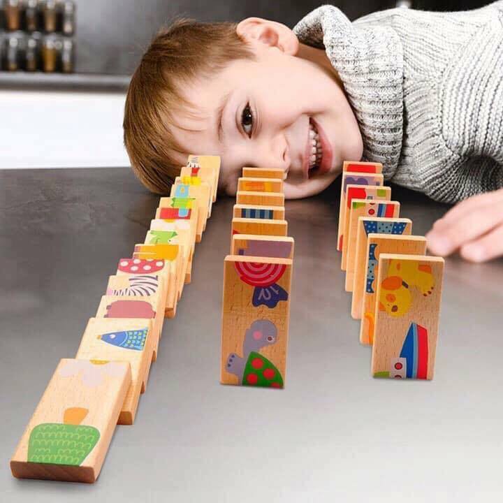 Bộ đồ chơi ghép gỗ cho bé 28 chi tiết