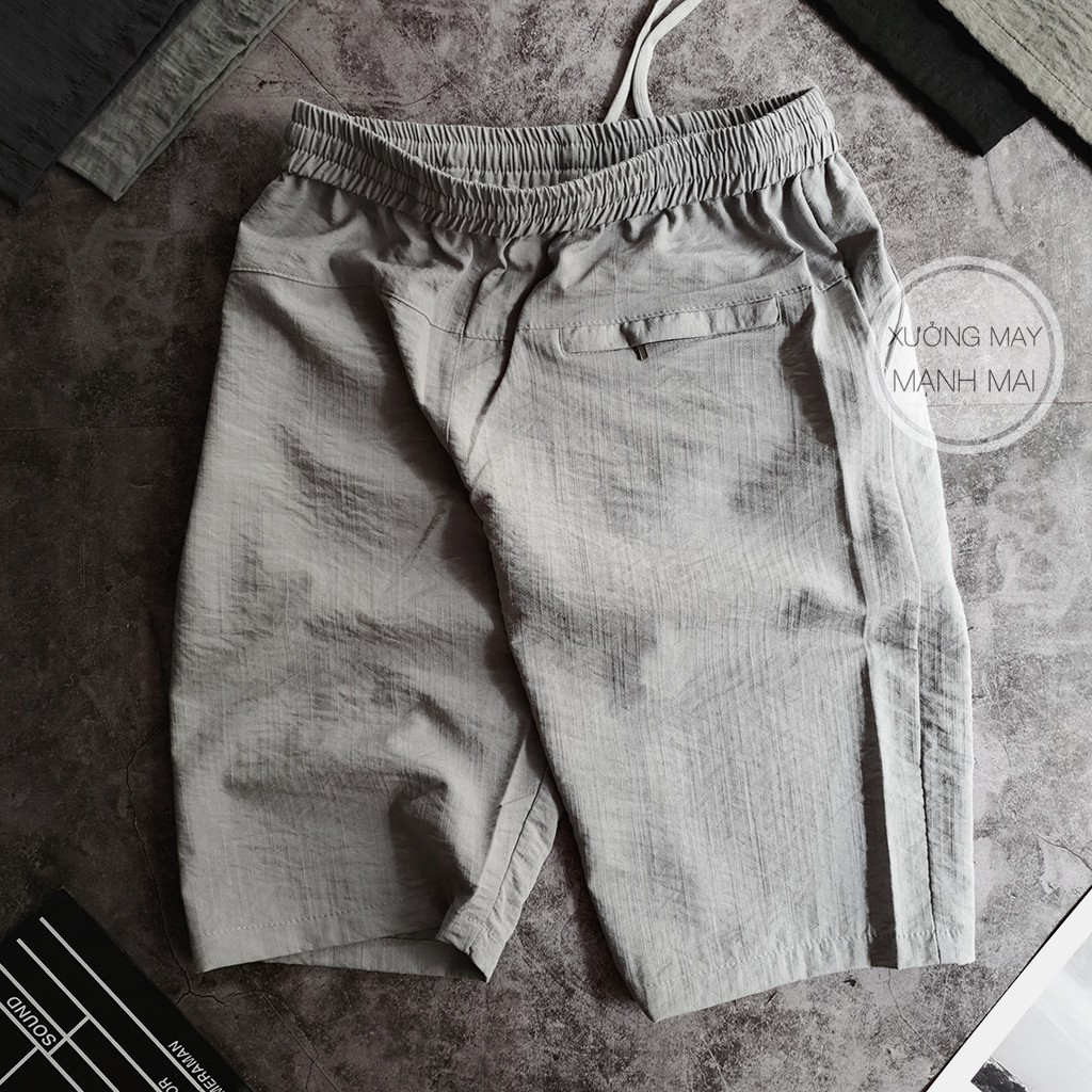 Quần ngố nam DOA 3 túi khóa chất liệu vải đũi xước siêu hot - QN09 | BigBuy360 - bigbuy360.vn