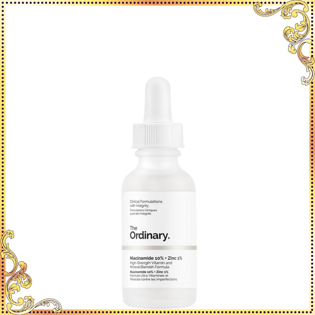 Serum The Ordinary Niacinamide 10% + Zinc 1% - tinh chất dành cho da dầu, mụn 30ml