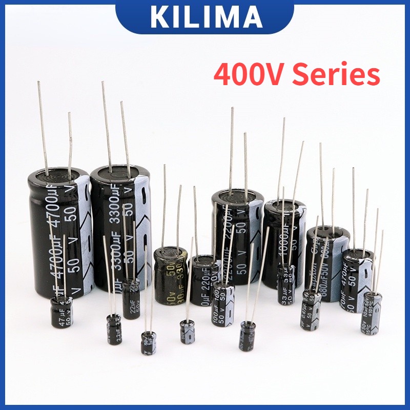 Tụ Điện Nhôm 400V 1uF 10uF 22uF 33uF 47uF 100uF 470uF 680uF 560uF 820uF Chuyên Dụng