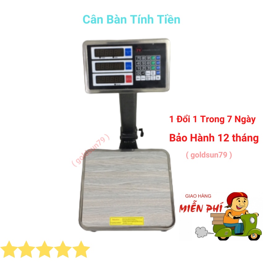 cân tính tiền điện tử cân bàn 60kg bàn phím tiếng việt ( bảo hành 24 tháng )