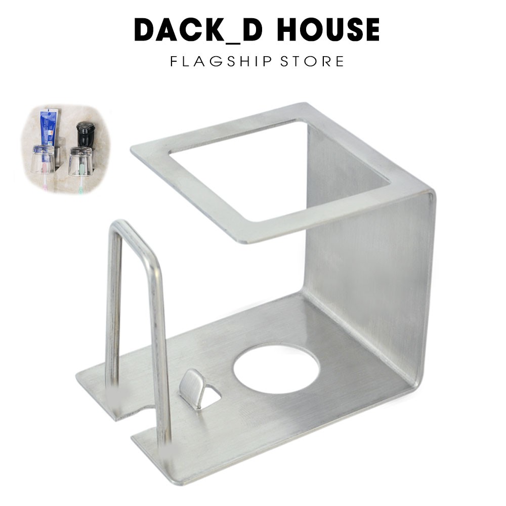 Kệ inox đựng bàn chải kem đánh răng máy cạo râu kèm keo dán 3M Dack D House | BigBuy360 - bigbuy360.vn