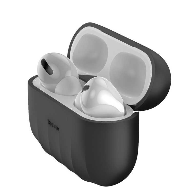 Bao case chống sốc silicon siêu mỏng cho tai nghe Apple Airpods Pro hiệu Baseus Shell Pattern - Hàng chính hãn
