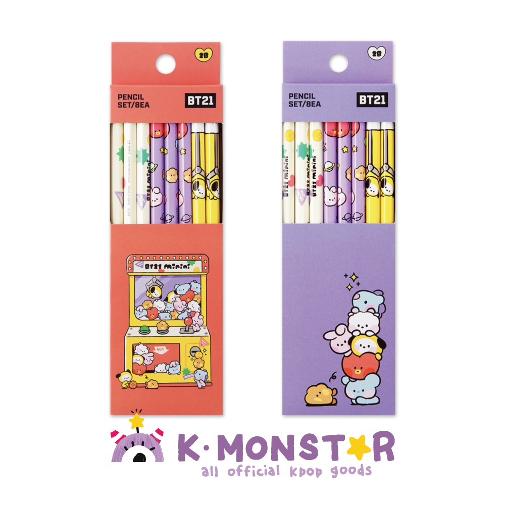 Bộ kem nền BT21 OFFICIAL BT21 Minini PENCIL SET/8EA