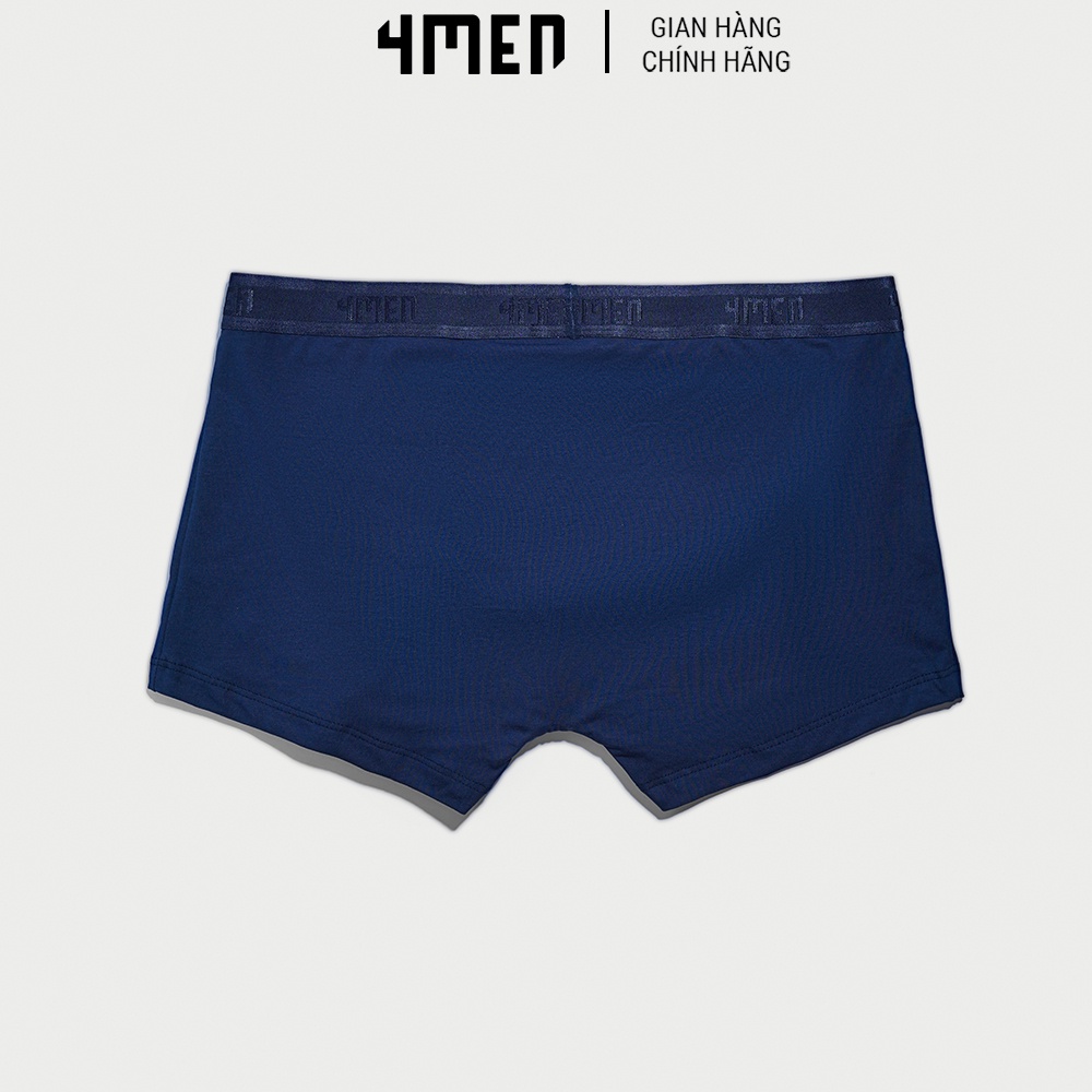 Quần lót nam trơn cao cấp 4MEN QL054 dáng quần sịp đùi boxer, vải thun cotton đẹp co giãn 4 chiều mềm mịn thoáng mát