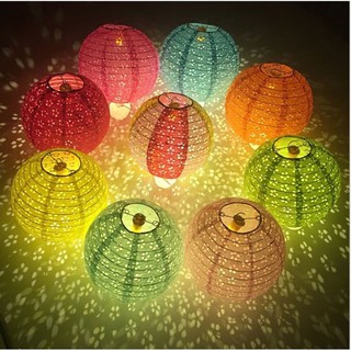 Đèn lồng đỏ giấy xuyên ánh sáng trang trí lễ tết ,chơi trung thu,bày cửa hàng, nhà cửa,lễ hội nhiều màu sắc kích cỡ