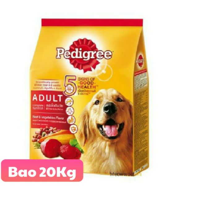 Thức ăn chó pedigree bao 20kg