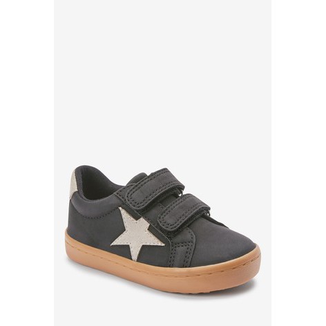 Giày da ngôi sao đen cho bé hàng VNXK siêu cá tính