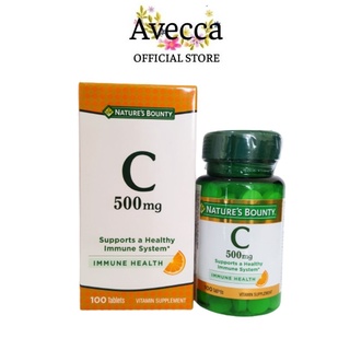 Viên Uống Bổ Sung Vitamin C 500mg Giúp Tăng Đề Kháng, Nâng Cao Sức Khỏe  Nature's Bounty Immune Health Hộp 100 Viên