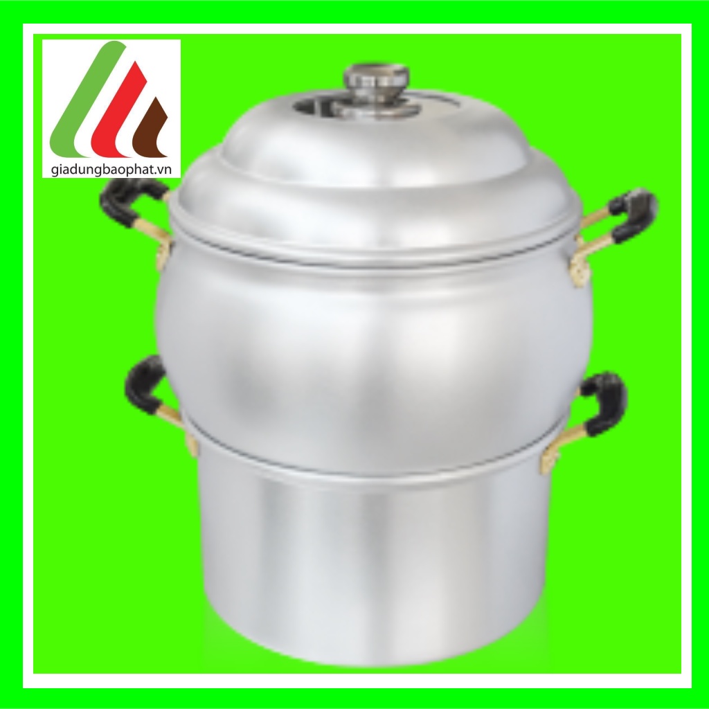 Nồi/chõ/xửng bầu hấp hông xôi nhôm xi bóng size 22 26 kim hằng chính hãng