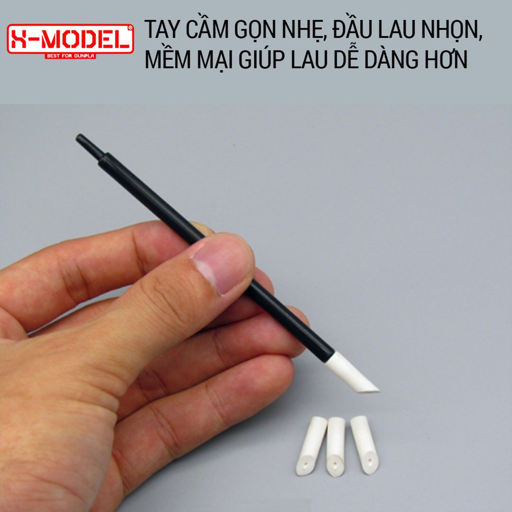 Dụng cụ hỗ trợ lắp ráp mô hình gundam Thanh lau mực mô hình XMODEL không để lại vết xước khi lau, nhỏ gọn, cất trữ tiện