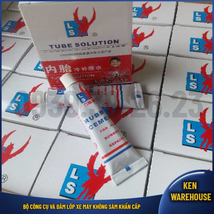 Bộ công cụ vá lốp xe máy không săm khẩn cấp, vá đâm nhanh chóng tiện lợi dễ thao tác - KEN warehouse