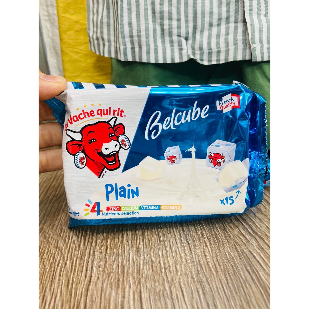 Phô mai Belcube Plain viên vuông