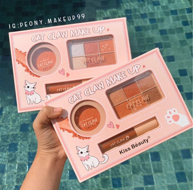 (BTD3) Bộ Trang Điểm 3in1 Cat Claw Gồm Phấn Má + Phấn Mắt + Son Kem Của Kiss Beauty Hàng Nội Địa Trung | BigBuy360 - bigbuy360.vn