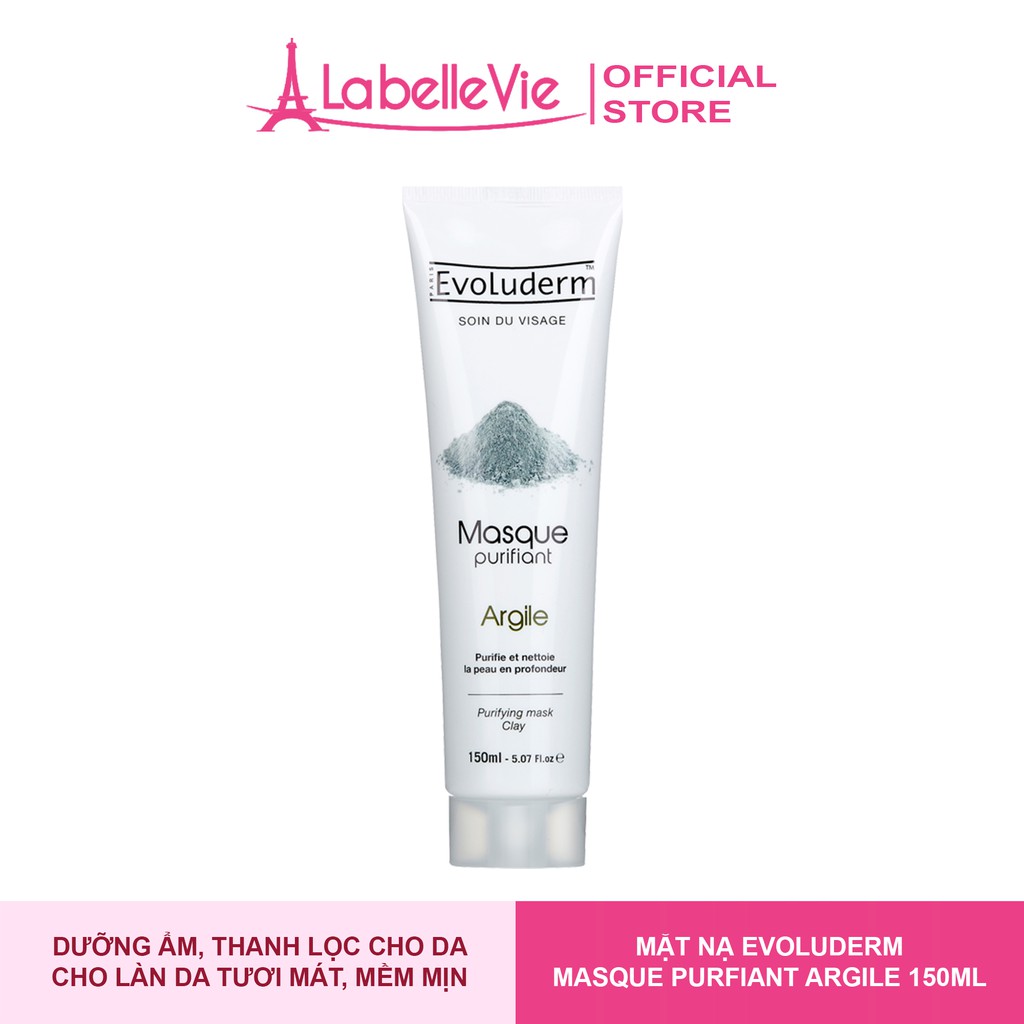 Mặt nạ dưỡng da Evoluderm Masque Purifiant Argile tinh chất đất sét xanh 150ml (3026)