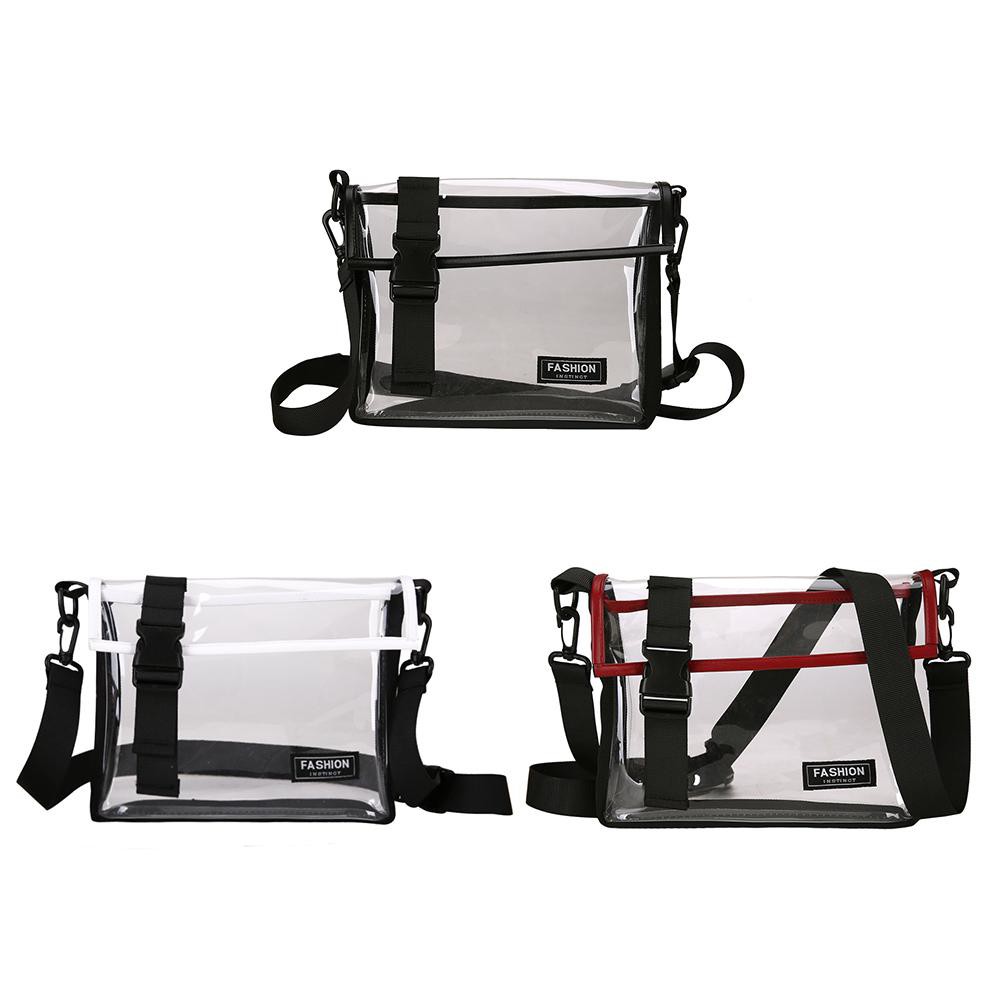 Túi đeo chéo nhựa PVC trong in hình diễn viên nổi tiếng