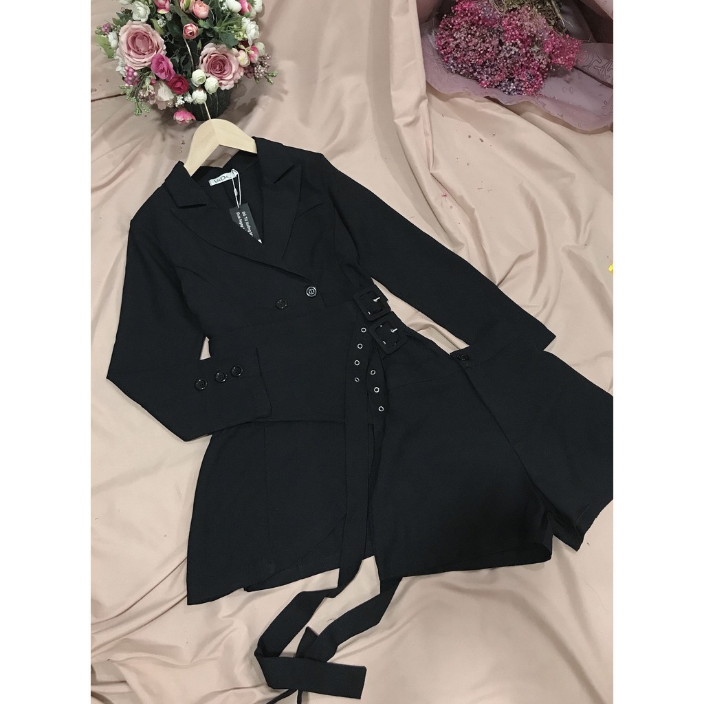 Đầm vest tay dài KÈM quần sort cao cấp đi tiệc cưới, đi bar,dạo phố, đi học, đi làm xinh xắn, sang trọng | BigBuy360 - bigbuy360.vn