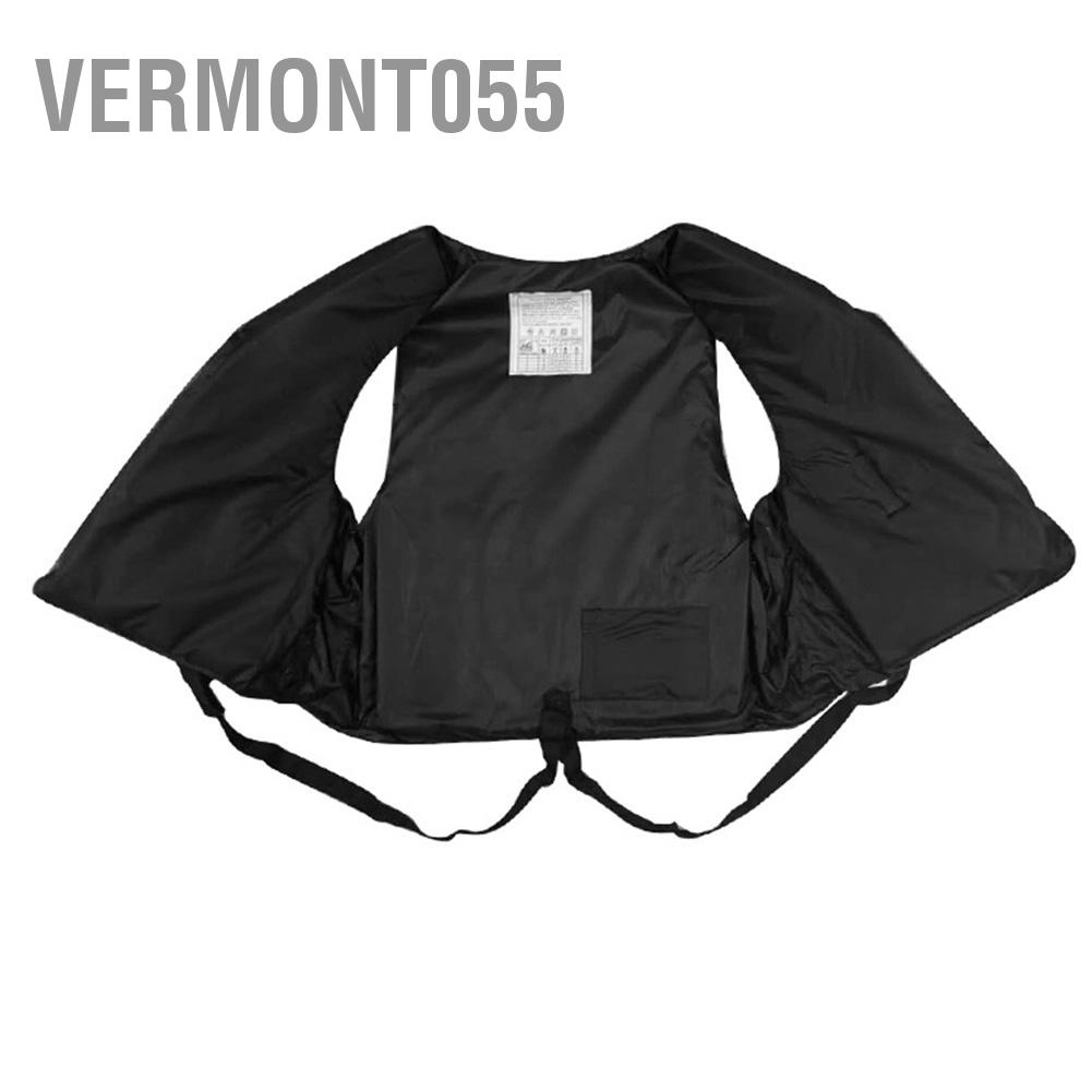 Vermont055 Áo phao chuyên nghiệp dành cho người lớn khoác bảo vệ an toàn khi bơi Lặn với ống thở Đi thuyền trên suối-Đi bộ đường dài màu xanh lam